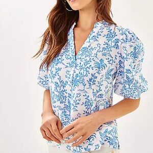 Lilly Pulitzer Mialeigh Linen top